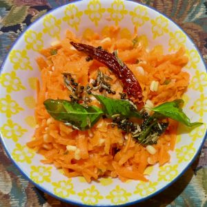 carrot kosambari salad