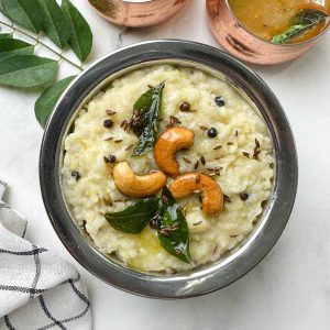Pongal with cashews