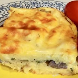 Potato/Mushroom and Cheese bake zapekanka